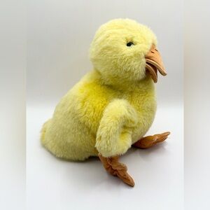 Folkmanis Duck Duckling Hand Puppet 10” Plush Stuffed Toy Yellow Vintage